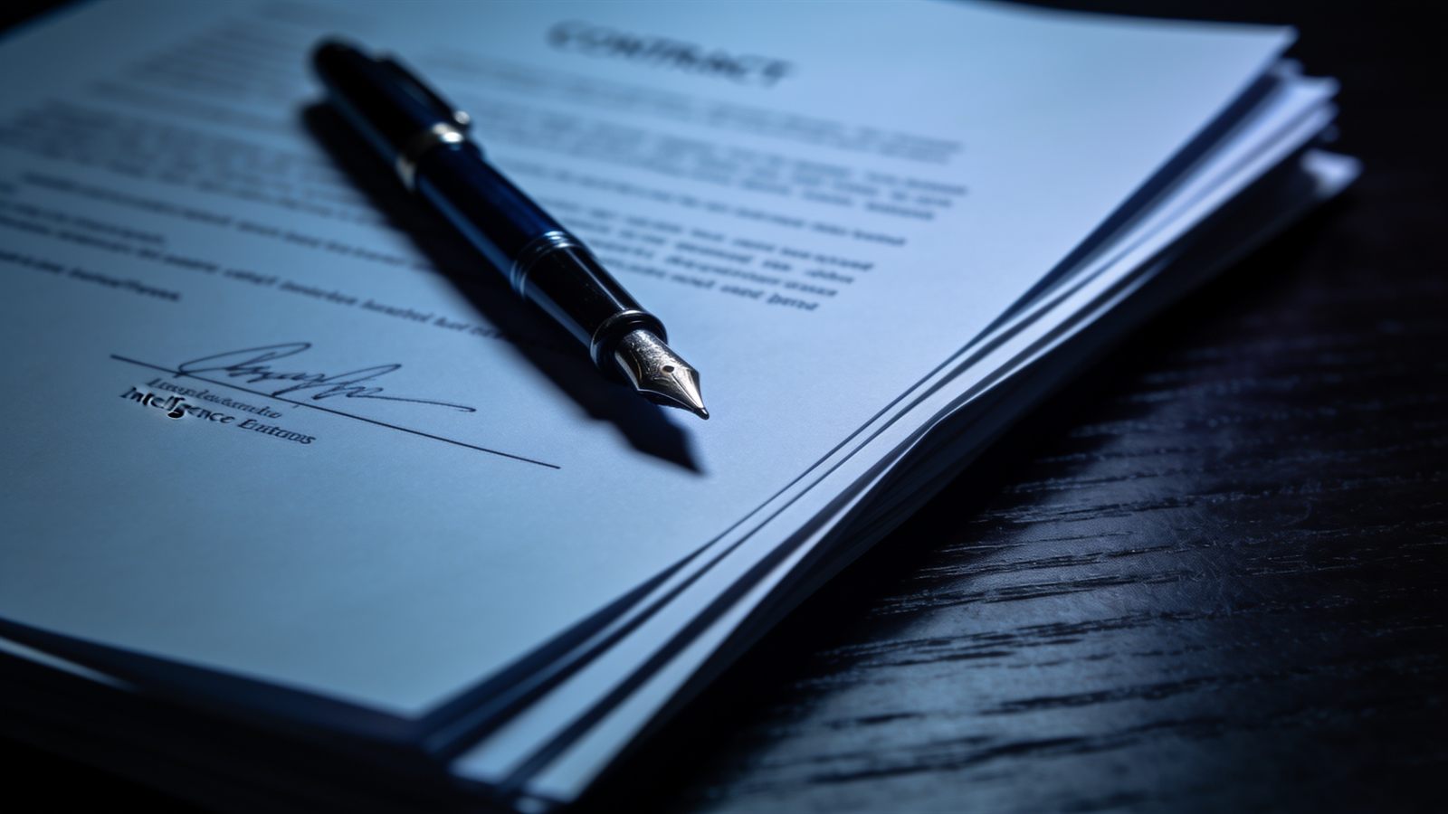 Contracts prepared for a due diligence review
